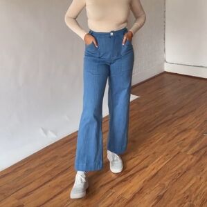 Free Label light denim Stevie pants